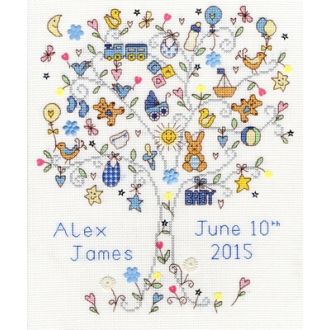 Love Baby Boy borduurpakket 22x28cm van STITCHCOMPANY bt-xka08