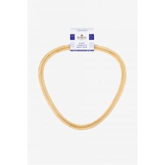 Driehoek houten borduurring 21.5x22cm DMC 074.U2109