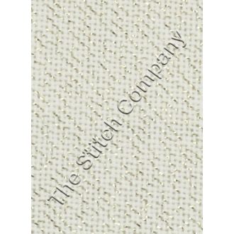 BORDUURSTOF EVENWEAVE 20 COUNT - WHITE/GOLD 50 X 45 CM - ÜBELHÖR ub-e20117s8