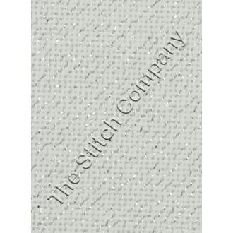 BORDUURSTOF EVENWEAVE 20 COUNT - WHITE/SILVER 50 X 45 CM - ÜBELHÖR ub-e20118s8