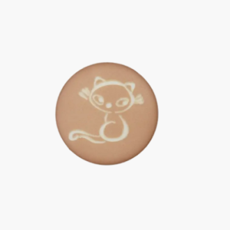 Polyester knoop Kat 15mm oranje UNION KNOPF 452866.015.042