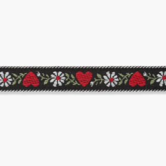 Sierband bloemetjes en hartjes 20mm van UNION KNOPF 2700 kl80