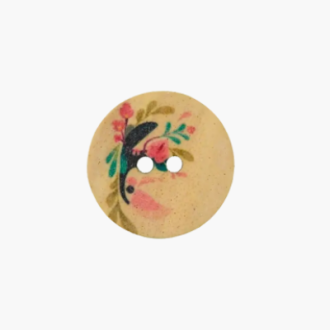 Knoop met bloemen van UNION KNOPF 453873 kl901