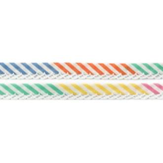 Biaisband sier colourmix 12mm van UNION KNOPF 4640