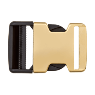 Klikgesp metaal en polyester goud van UNION KNOPF 500901