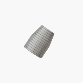 Koordeinde metaal met streepjes 14mm van UNION KNOPF 501039