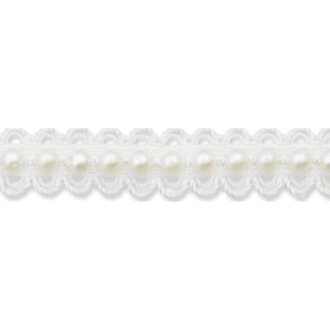 Sierband met parels rekbaar 12mm van UNION KNOPF 5939