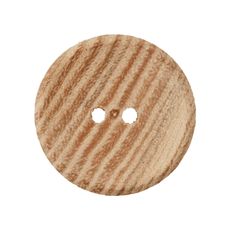 Houten knoop met streepjes van UNION KNOPF 453424