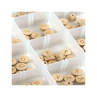 Houten letter kralen van DURABLE 020.1269