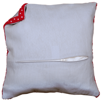 Kussenrug grijs met rits 45x45cm van VERACHTERT PN-0170420