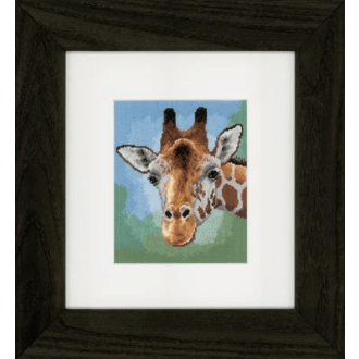 Kruissteek borduurpakket giraffe 14x17cm van VERVACO PN-0149306