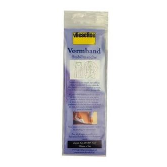 Formband strijkbaar stabilisatieband 12mm 5m zwart van VLIESELINE 025.235305