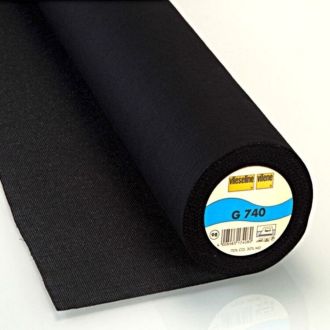 G740 geruwde geweven plakvlieseline 90cm breed van VLIESELINE 025.G740