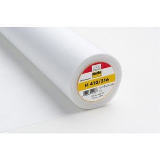 H410 zachte plakvlieseline voor soepele tot middelzware stoffen 90cm breed van VLIESELINE 025.H410.90