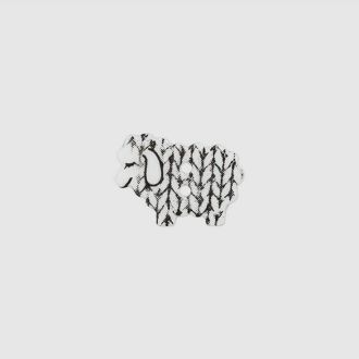 Polyester knoop 2-gaats schaap 18mm wit UNION KNOPF 451669.012
