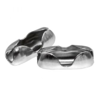 3mm Stainless Steel Bolletjesketting Sluiting Antiek Zilver DB Y1411