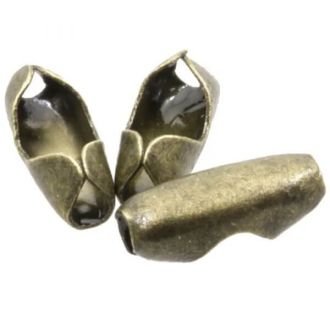 2.4mm Bolletjesketting Sluiting Brons DB Z836