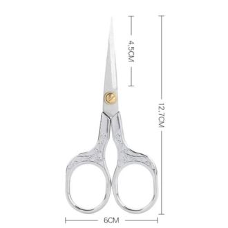 Borduurschaar 12,7cm zilver