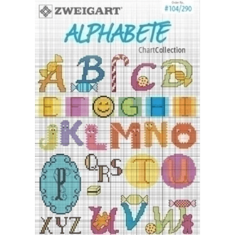 Alphabete borduur patronen boek 104/290 van ZWEIGART
