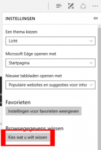 Edge wat te wissen