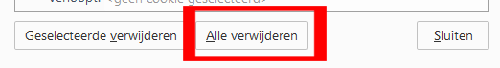 Firefox alle verwijderen
