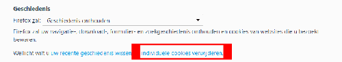 Firefox individuele cookies