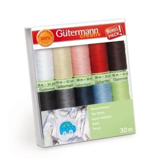 Siersteekgaren 30m/10st naaigarenset van GUTERMANN 002.731154