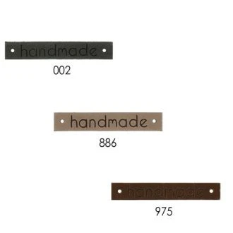 Handmade leren label L 60mm x B 10mm 013.10216