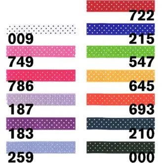 Satijn lint met stipjes 10 mm van RESTYLE 018.7398.10