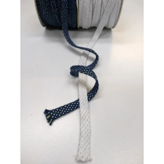 Plat geweven veter koord met glitter 10mm van RESTYLE 019.149