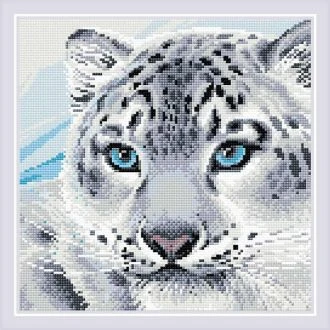 Diamond mosaic Snow Leopard van STITCHCOMPANY ri-am0040
