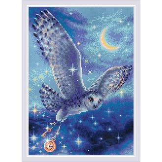 Diamond mosaic Magic Owl van STITCHCOMPANY ri-am0041