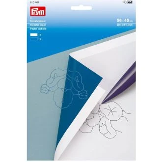 Transferpapier wit / blauw 56x40cm van PRYM 022.610464