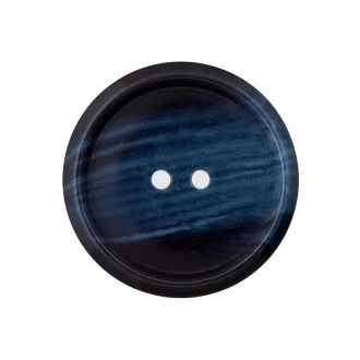 Polyester knoop 2-gaats gemeleerd donker blauw UNION KNOPF 0453473 0068