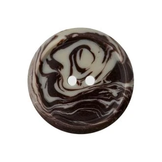 Polyester knoop 2-gaats gemeleerd grijs UNION KNOPF 0453473 0076