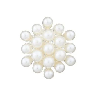 Pareltjes knoop op metalen steeltje 20mm UNION KNOPF 0454060