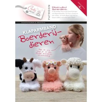 Patroonboekje Klaparmband Boerderijdieren van CUTEDUTCH 056.36799
