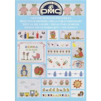 Ideeën om te borduren baby borduurboek van DMC 059.11.14226