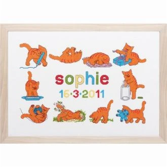 Dikkie Dik geboortetegel borduurpakket van PAKO 076.272020