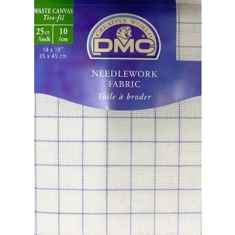Wastelinen 25 count 10 kruisjes per cm 35x45cm DMC DC77