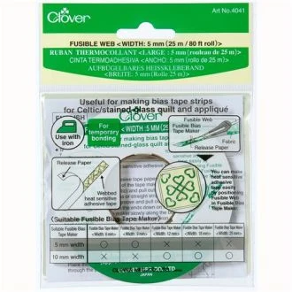 Plakvlieseline 5mm x 25 mtr van Clover 086.4041