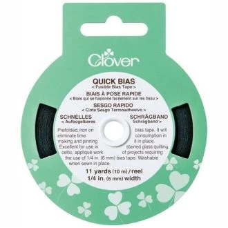 Biaisband 6mm zwart van Clover 086.700.1128