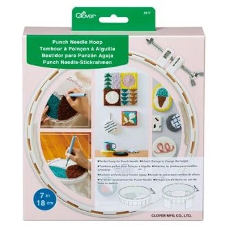 Punch needle hoop van Clover 086.8817