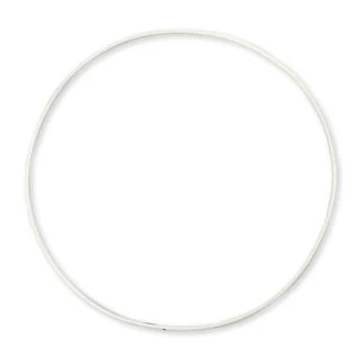 Metalen handwerkring wit 50cm van RESTYLE 087.3022