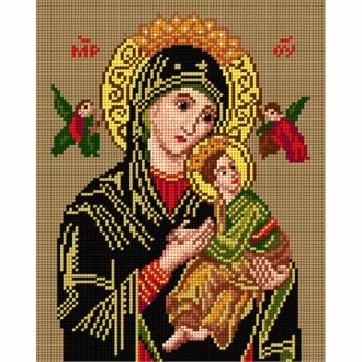 Madonna kruissteek bedrukt borduur gobelin 24x30cm van ORCHIDEA 089.1946H