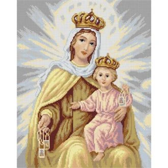 Our Lady kruissteek bedrukt borduur gobelin 40x50cm van ORCHIDEA 089.2822M