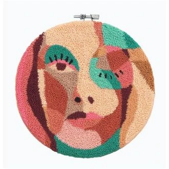 Abstract Gezicht 17,8cm Punchpakket van Restyle 095.2019