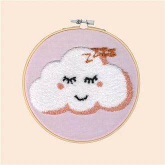 Wolk roze 17,8cm Punchpakket van Restyle 095.2023