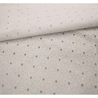 Diamond embroidery katoen off white van KNIPIDEE 17512-021