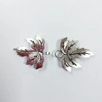 Klaver haak en oog gesp gun metal